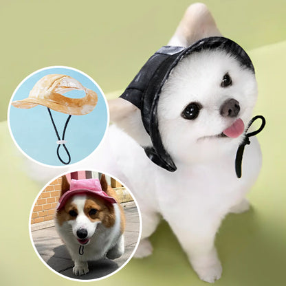 Casquette-pour-chien-noir