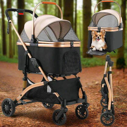 Poussette-Chien-2-en-1-luxe