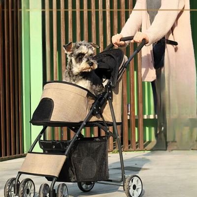 Poussette-pour-chien-PetStroller™ - Beige
