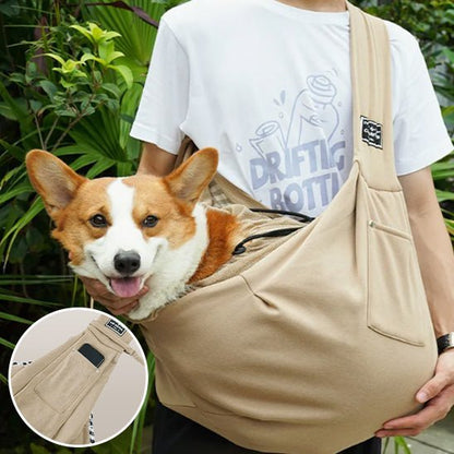 Sac-De-Transport-Pour-Chien-BeigeKakis