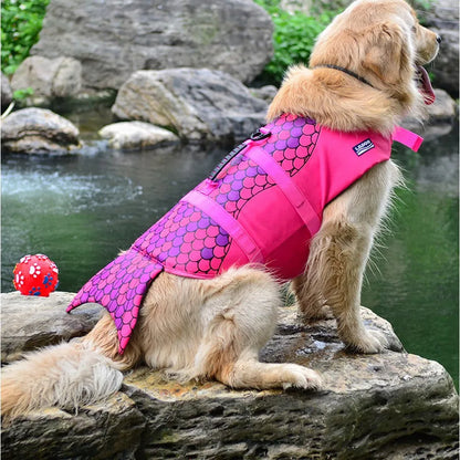 gilet-de-sauvetage-pour-chien-sirène-fushia
