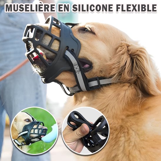Muselière en silicone flexible