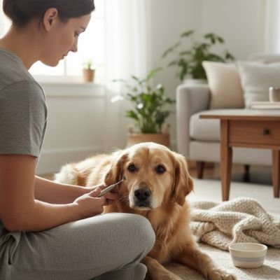 Pince à tique soulagement du chien