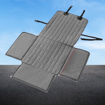 transport-chien-voiture-gris-pliable