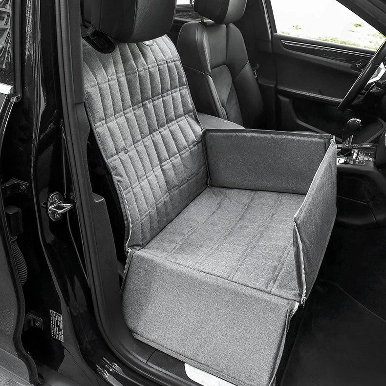 transport-chien-voiture-gris-siege-avant